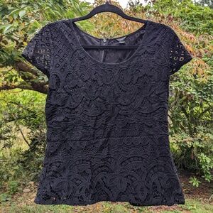 Ann Taylor Black Top Size S Small